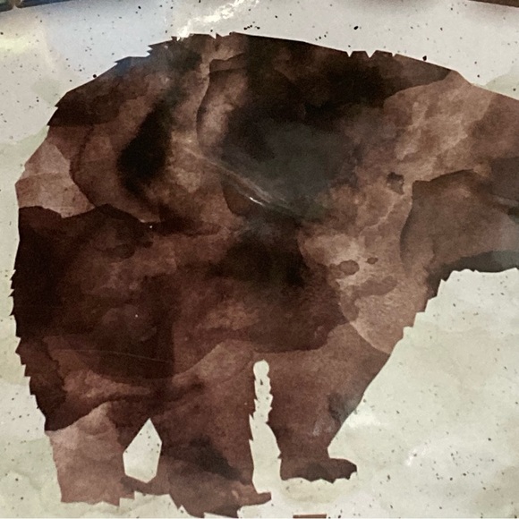 Welcome to the cabin metal wall sign with bears 16” x 12” - Picture 7 of 12